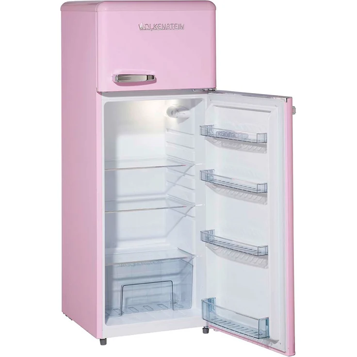 Wolkenstein GK212.4 RT Kühl-Gefrierkombination, freistehend, pink, NoFrost, LED, Lagerzeit bei Störung 18 h, Breite 54,5 cm – Bild 8