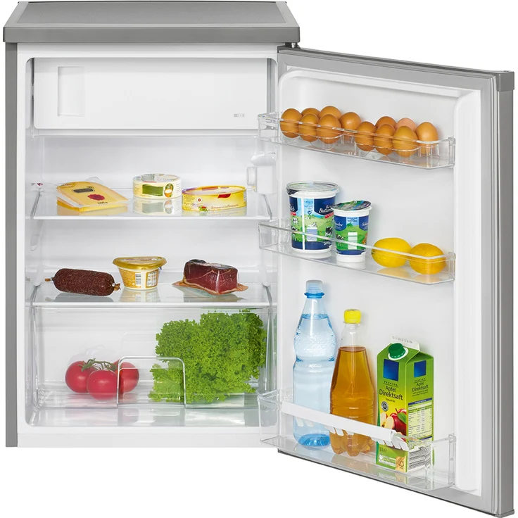 Bomann KS 2184 Kühlschrank, freistehend, silber, Breite 56 cm, Energieklasse E – Bild 7