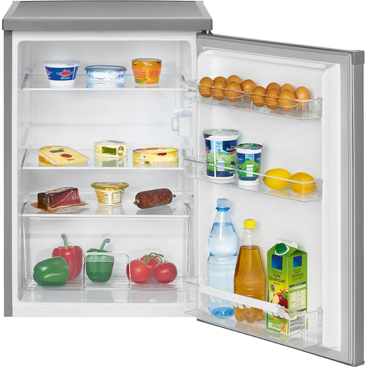 Bomann VS 2185 Kühlschrank, freistehend, silber, Energieklasse E – Bild 5