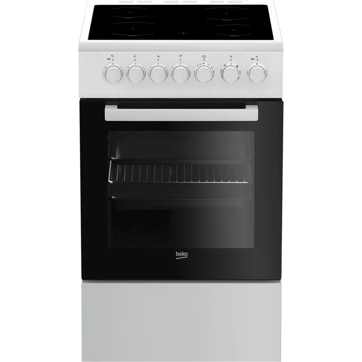Beko FSM57100GW, Herd, A, Standgerät, Betriebsart Ofen elektrisch, Anzahl Kochfelder 4, Volumen 55 l, Breite 56 cm – Bild 2