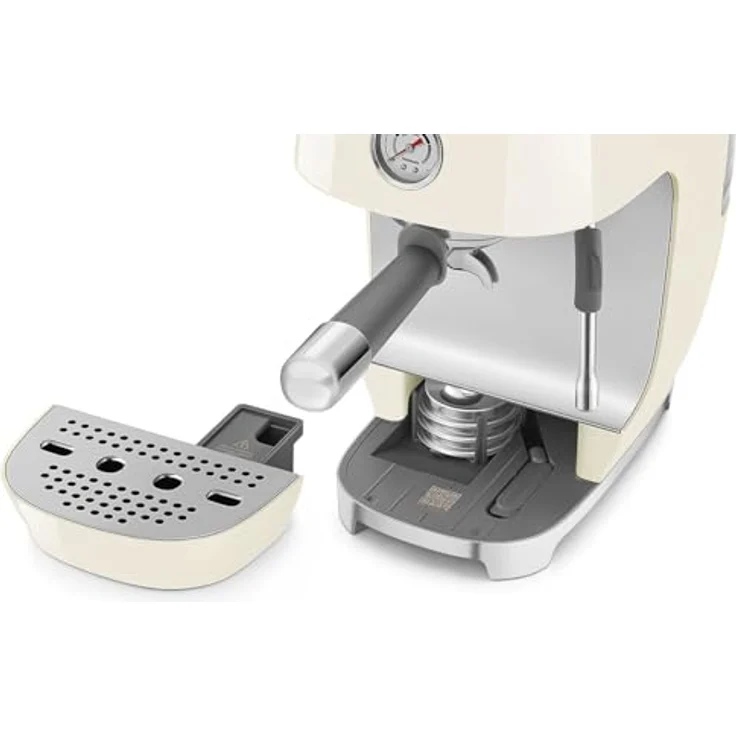 Smeg ECF03CREU, Premium Siebträgermaschine mit Cold-Brew-Funktion, creme – Bild 9
