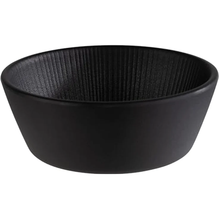 APS 85271 Schale -NERO- aus Melamin in schwarz, stapelbar, Ø 12,5 cm, Höhe 4,5 cm, 0,25 Liter – Bild 1