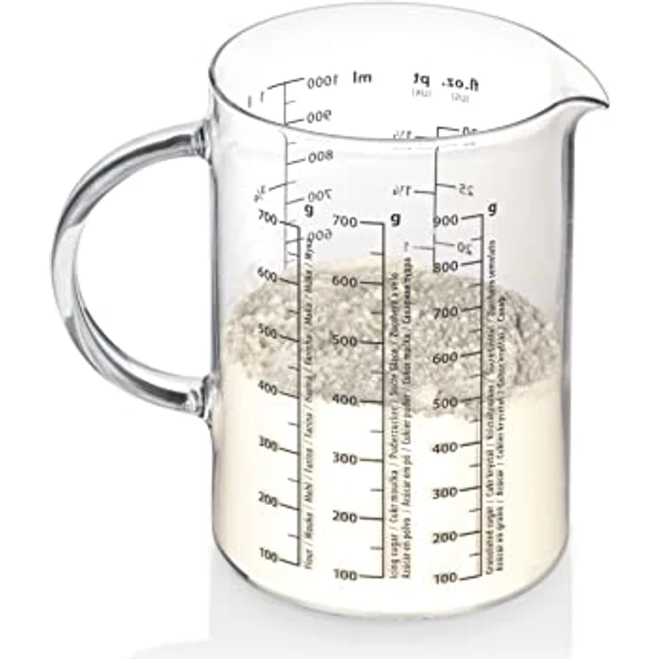 Tescoma Glas-Messbecher Delicia, 1 l, hitzebeständiges Borosilikatglas – Bild 2