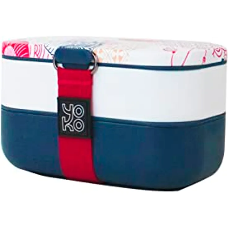 Lunchbox mit 2 Etagen, 1200 ml, japanisches Design