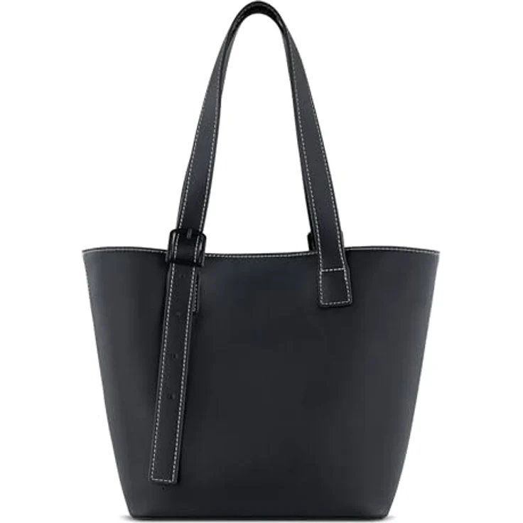 bugatti Zita Shopper Tasche, 34 cm, schwarz, 100% Polyurethan, 34 x 14 x 24.5 cm – Bild 1