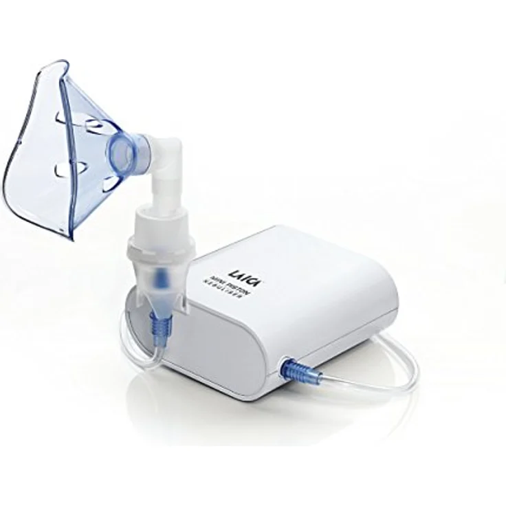 Laica NE3001 Inhalator für Aerosoltherapie mit Kolbenpumpe, geeignet für die Anwendung mit allen Medikamente, leiser Betrieb, ideal für Kinder – Bild 3