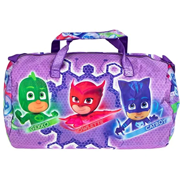 PJ Masks Sporttasche, bunte Gymtasche mit Kordelzugverschluss, ideal für Schule und Reise – Bild 1