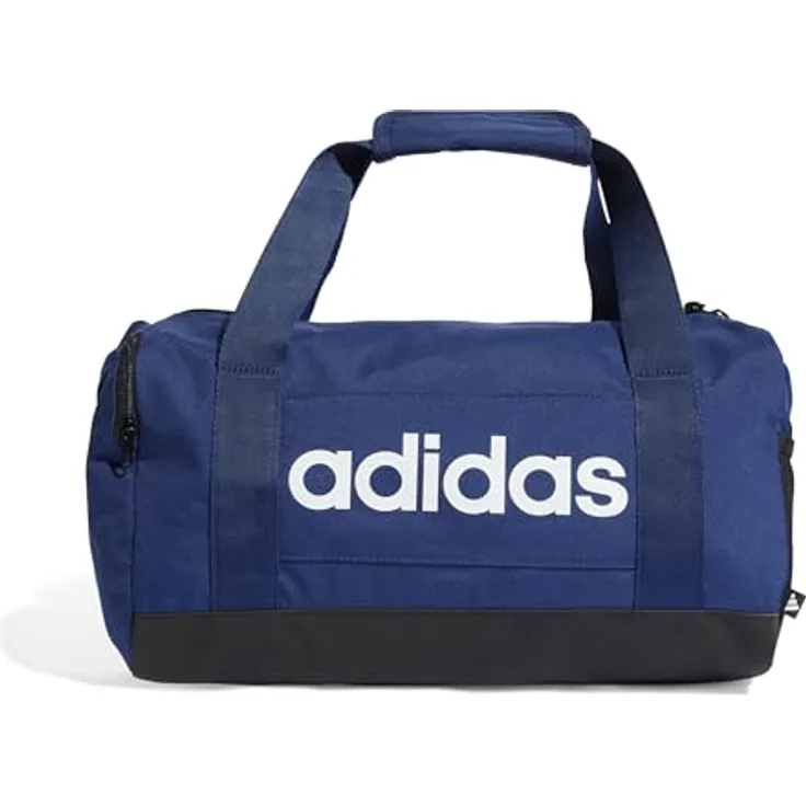 adidas Sportswear LINEAR DUFF XS, Sporttasche mit großem Hauptfach und verstellbaren Schulterriemen, dkblue/white