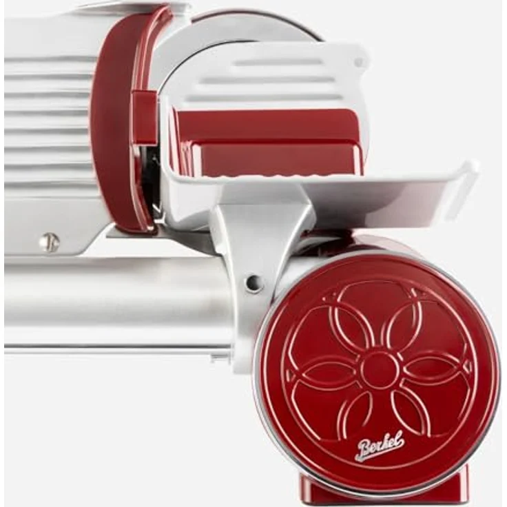 Berkel Icon Line Slicer, Aufschnittmaschine mit 170 mm Klinge und verchromtem Stahl, rot – Bild 7