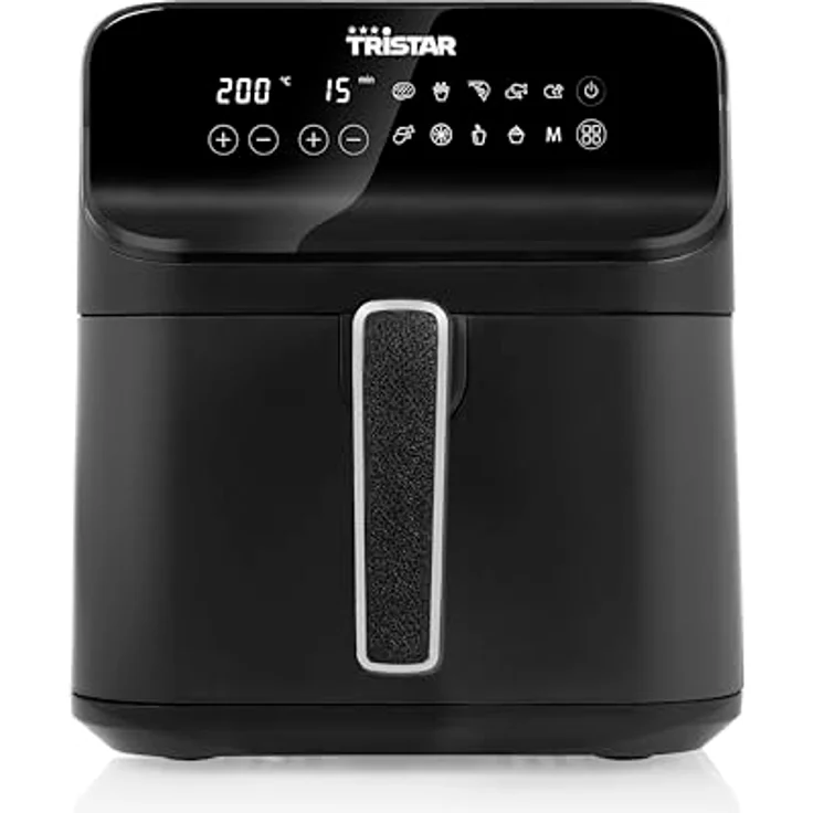 Tristar digitale Heißluftfritteuse FR-9025 – 6 L – 1,5 kg Pommes – Mattschwarzes Gehäuse – Bild 2