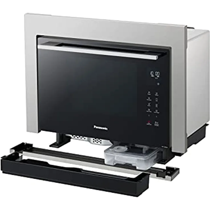 Panasonic SDA Einbaurahmen NN-TK81LCSCP eds, hochwertiger Edelstahl, erleichterter Zugang zum Wassertank