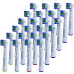 OneBuy24 - Aufsteckbürsten kompatibel mit Oral-B elektrischen Zahnbürsten - 24 Stück. Kompatibel mit Precision Clean, Vitality, Professional Care, TriZone, Triumph, Advance Power, Smart Series