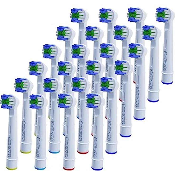 OneBuy24 - Aufsteckbürsten kompatibel mit Oral-B elektrischen Zahnbürsten - 24 Stück. Kompatibel mit Precision Clean, Vitality, Professional Care, TriZone, Triumph, Advance Power, Smart Series – Bild 1