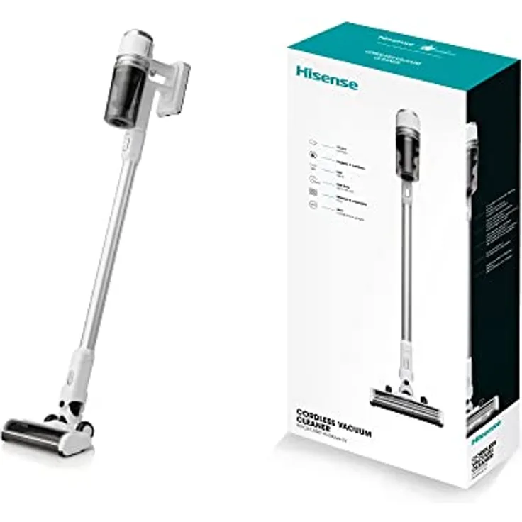 Hisense Kabelloser HVC6134W, Staubsauger, weiß, 4kg