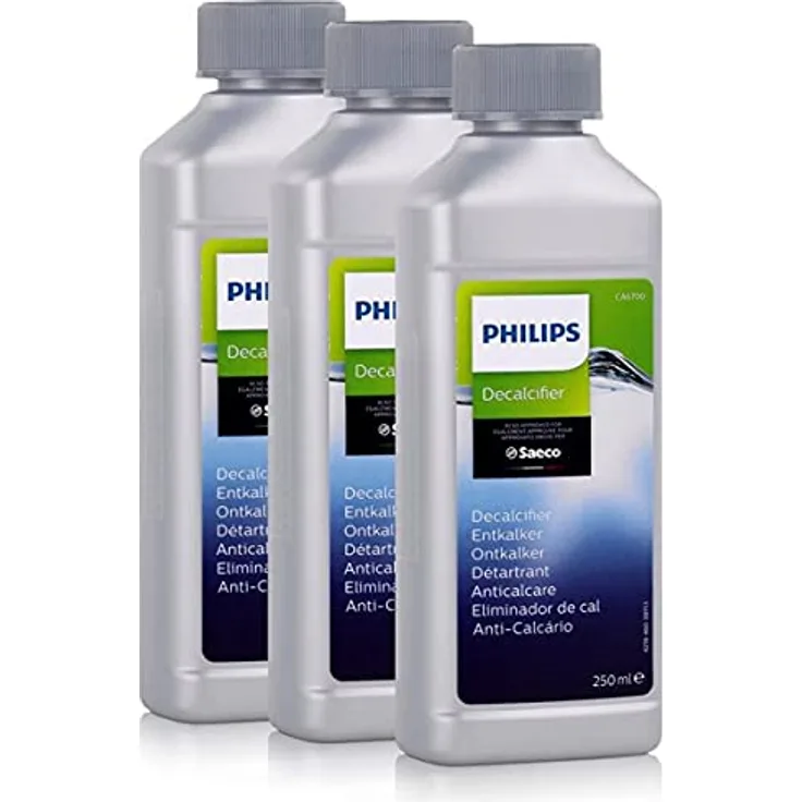 Philips Saeco CA6700/10 Entkalker 250ml - Für Kaffeevollautomaten, 3er Pack gegen Kalkablagerungen