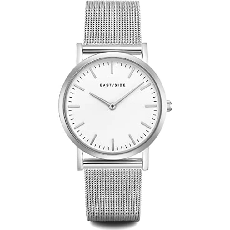 Eastside Damen Uhr analog Japanisches Quarzwerk mit Edelstahl Armband Silber 3 ATM 10080010 - stilvolles Design, hochwertige Verarbeitung – Bild 1