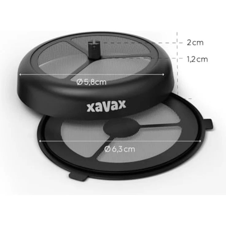 Xavax Dauerpad 2er Set (für Philips Senseo und baugleiche Kaffeepad-Maschinen, Pad-Filter für Kaffeepulver, loser Tee, Kaffeedauerpads wiederbefüllbar, spülmaschinengeeignete Kaffeefilter) schwarz – Bild 3