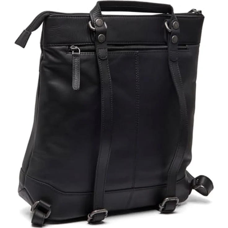 The Chesterfield Brand Caldero Daypack, Leder Rucksack mit Laptopfach, 34 cm, schwarz – Bild 1