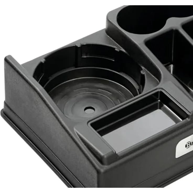 Bartscher Kaffeestation 1190, für 1 Isolierkanne Ø max. 19 cm, 190153, Schwarz, mit 5 Staufächern und verstellbarem Kunststoffeinsatz – Bild 5