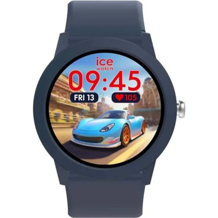 ICE-WATCH Smart Watch 025247, digitale Smartwatch mit 1,19-Zoll-AMOLED-Display, blau, Herzfrequenzmesser und wasserdicht bis 5 bars