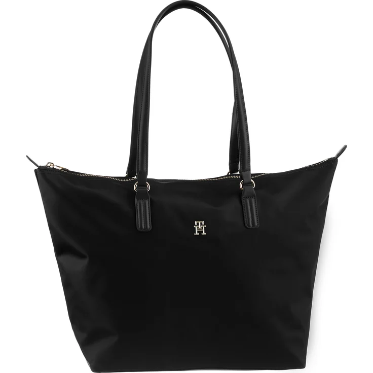 Tommy Hilfiger Shopper POPPY NEW TOTE, Nylon, bds black, Reißverschluss, 47x32x14 cm