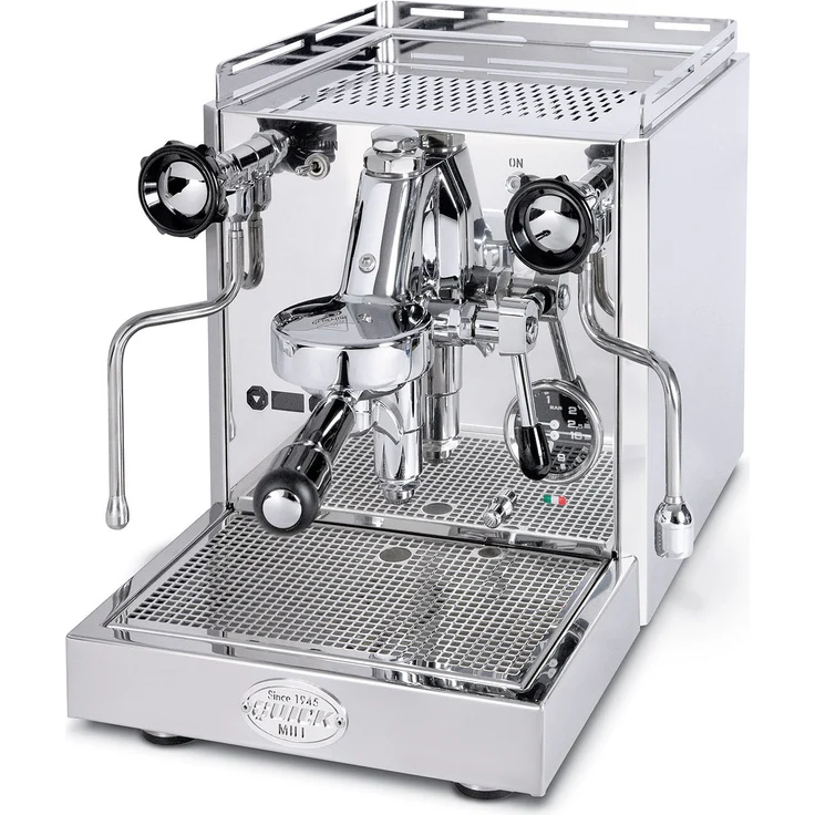 Quick Mill Elevate R, Rotationspumpe Espressomaschine aus Edelstahl mit Dualboiler, PID-Steuerung, 3l Wassertank und OLED-Display