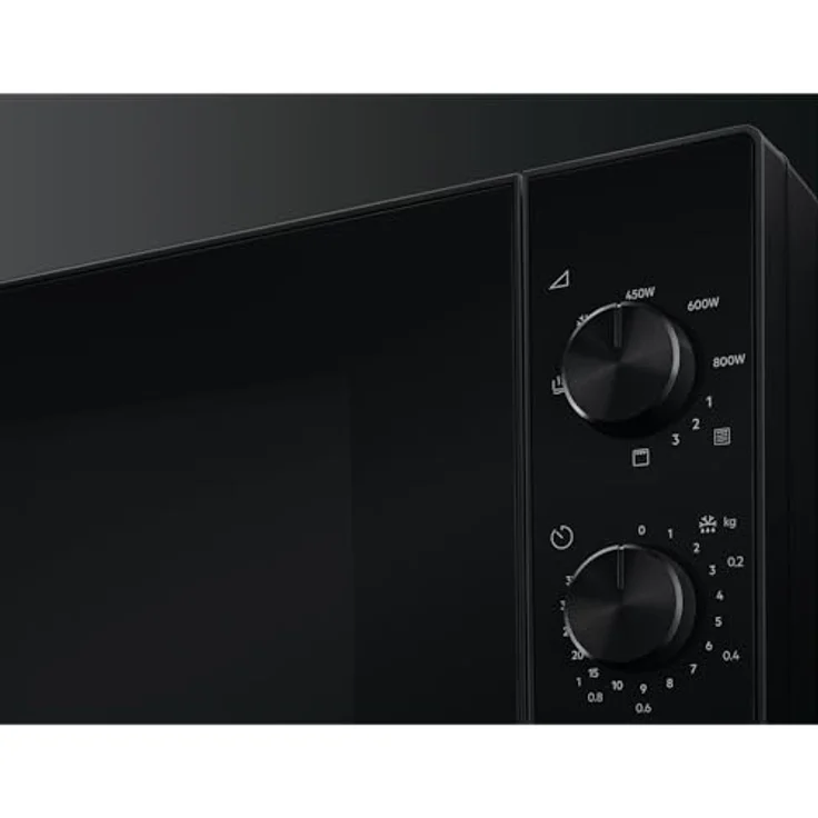 AEG Mikrowelle mit Grill MFB2111DB, 21 L, 800 W Mikrowellenleistung, 1000 W Quarzgrill, 5 Leistungsstufen, Edelstahl-Innenraum, Schwarz, Drehteller Ø 27 cm – Bild 3