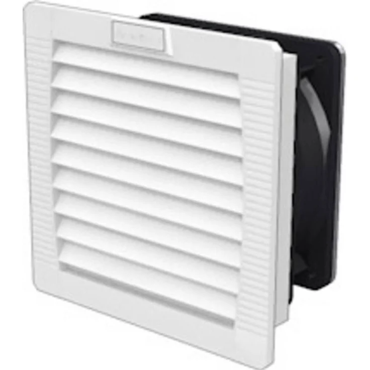 Weidmüller FF2255/230VGY, Belüftungsventilator mit 56 m³/h Luftdurchsatz, IP55 Schutzart, 19 Watt Leistung, grau