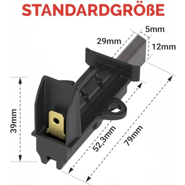 Beko Kohlebürsten 2er Set für Waschmaschinen, Ersatzteil für Vielzahl von Modellen – Bild 4