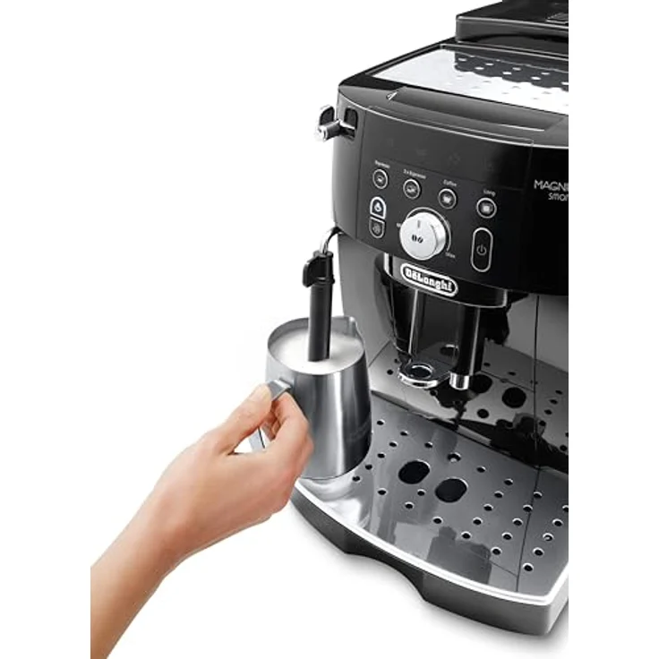 De'Longhi Magnifica S Smart ECAM 230.13.B Kaffeevollautomat mit Milchaufschäumdüse für Cappuccino, Espresso-, Kaffee- und Long Coffee Direktwahltasten und Drehregler, 2-Tassen-Funktion, schwarz – Bild 6