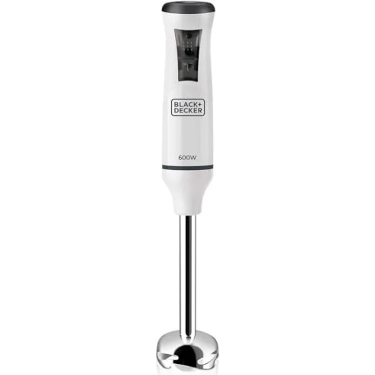 Black+Decker ES9160070B BXHBA600E Stabmixer, 600, Edelstahl, Weiß – Bild 2