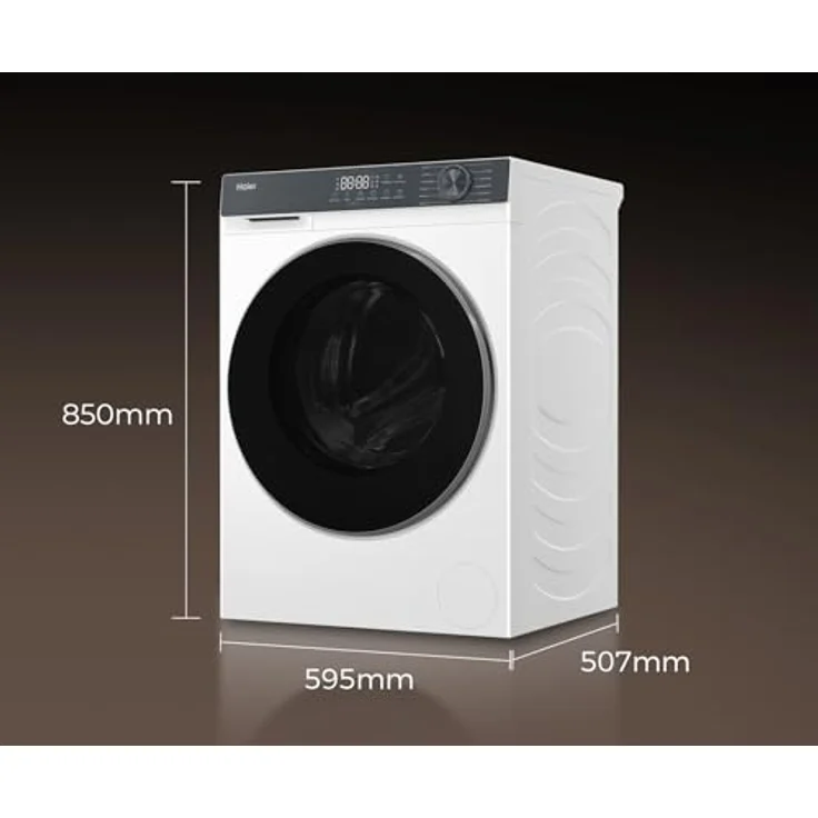 Haier Waschtrockner HWD80-BP14637T, 8 kg Waschen, 5 kg Trocknen, 1400 U/min, Smart AI Automatikprogramm, Weiß – Bild 9