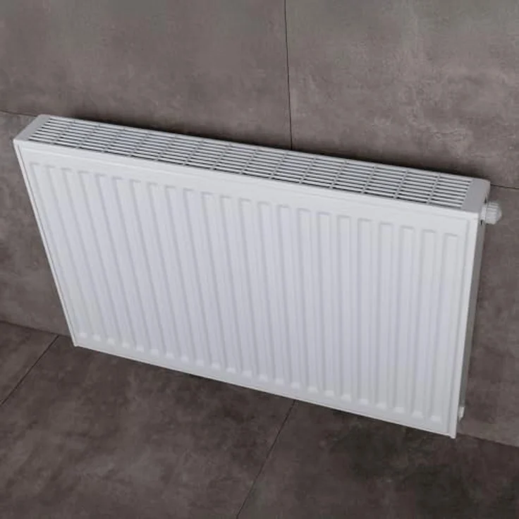 Belrad Typ 22 Universalheizkörper Ventilheizkörper Mittelanschluss 600 x 900 (HxB)-1559W, 8 Anschlüsse, RAL9016 (reinweiß) – Bild 3