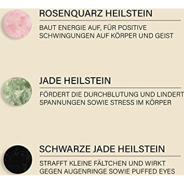 Rosental Organics Rose Quartz Roller, Gesichtsmassagegerät aus 100% natürlichen Rosenquarz – Bild 6