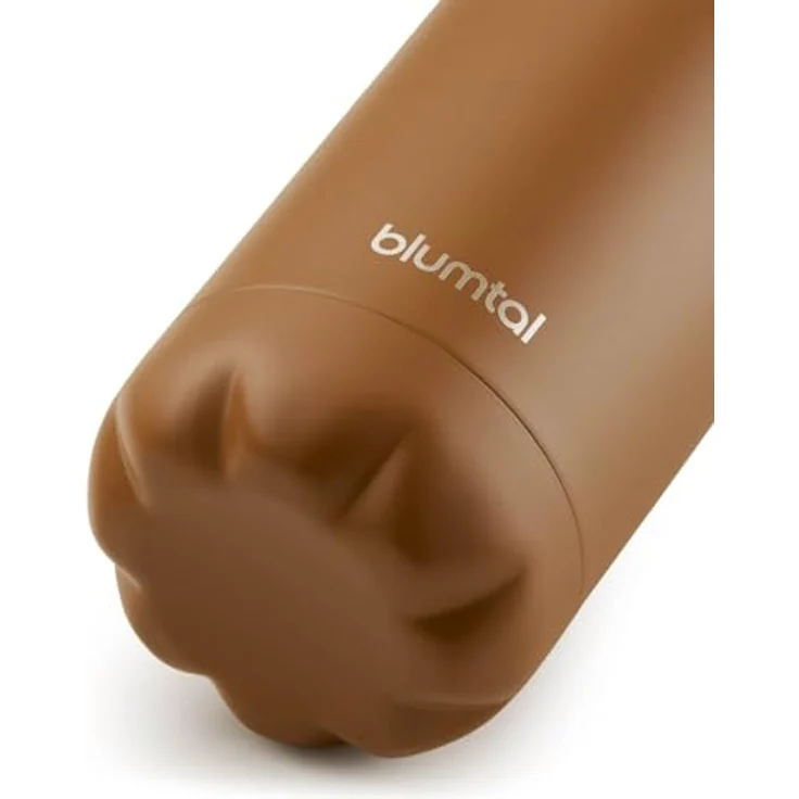 Blumtal® Trinkflasche Edelstahl Charles, Thermosflasche 1000 ml, BPA-frei, doppelwandig isoliert, auslaufsicher, braun - Pumpkin Spice – Bild 2