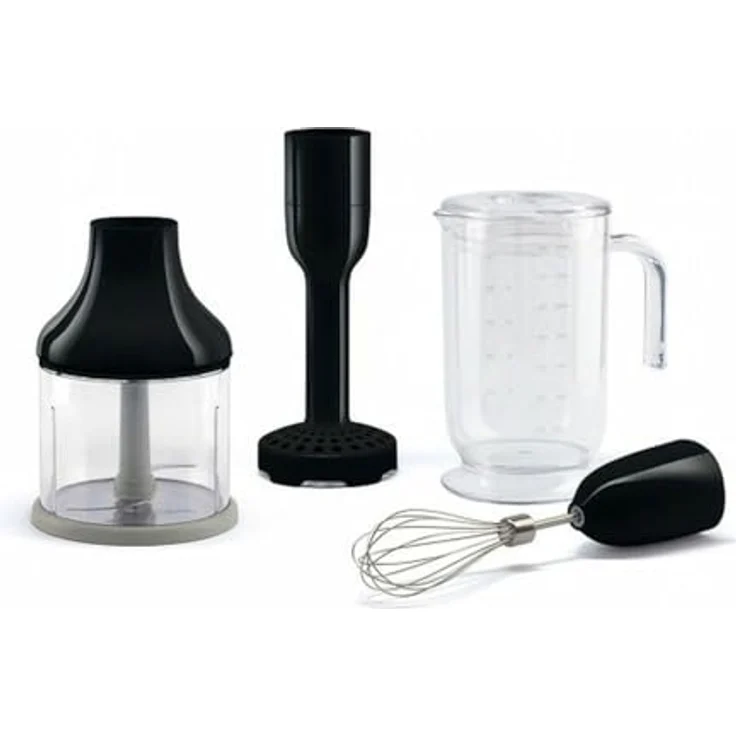 Smeg HBAC11BL Stabmixer-Set, Aufsätze schwarz, Stabmixer, Schwarz – Bild 2