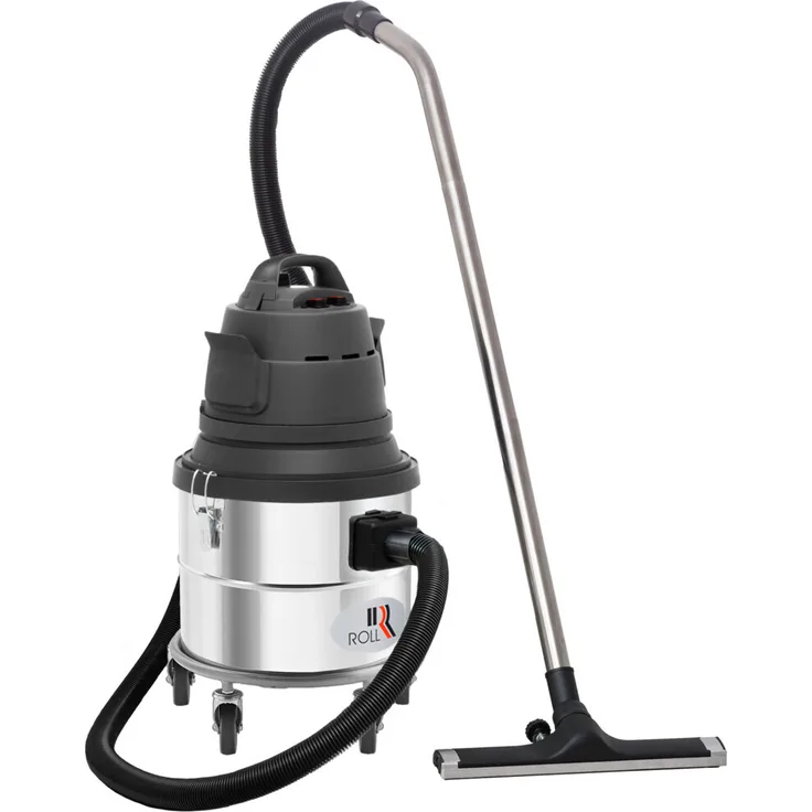 ROLL Bausauger 1450MF, Nass- und Trockensauger mit Edelstahlbehälter und Multifilter für industrielle Anwendungen