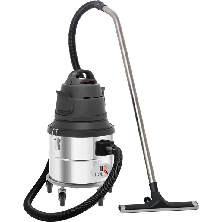 ROLL Bausauger 1450MF, Nass- und Trockensauger mit Edelstahlbehälter und Multifilter für industrielle Anwendungen