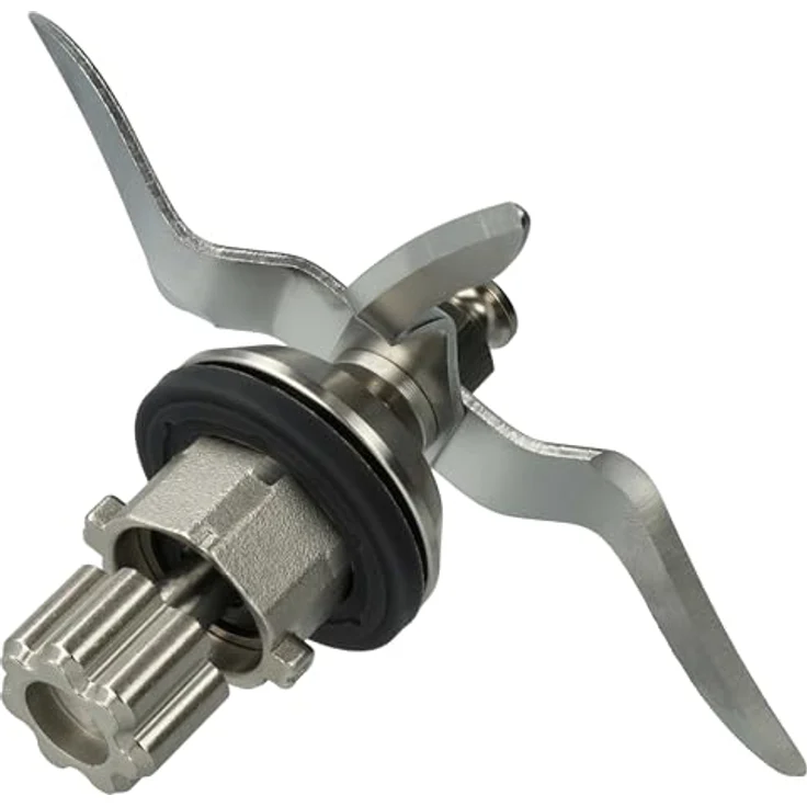 vhbw Mixmesser für Silvercrest SKMK1200C3-28, Edelstahl, 4 Klingen, spülmaschinenfest, 82 mm hoch, silber – Bild 2