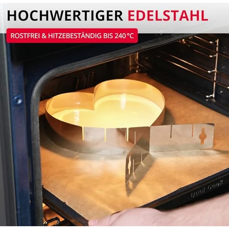 Westmark Herzbackform, Größenverstellbar, Rostfreier Edelstahl, Silber, 31342270 – Bild 7