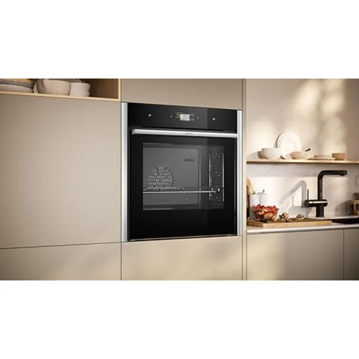Neff B64CS31N0, N90, CircoTerm, Slide und Hide Einbaubackofen, 60x60cm, Edelstahl, 4.1 Zoll Full Touch TFT-Farb- und Grafikdisplay, Home Connect, Soft Opening und Soft Close – Bild 4