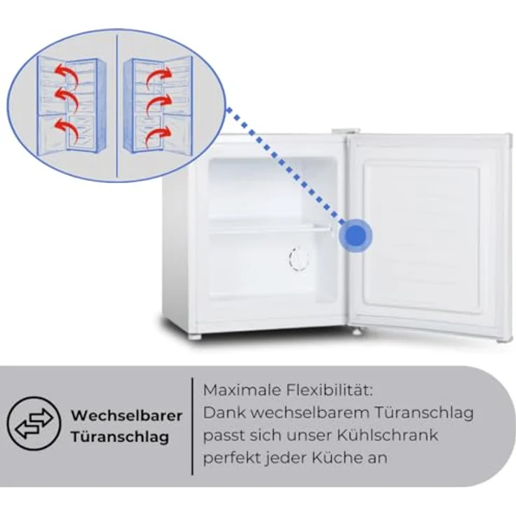 PKM GB32E, Gefrierschrank mit 32 Litern Nutzinhalt, wechselbarem Türanschlag und Energieeffizienzklasse E – Bild 3