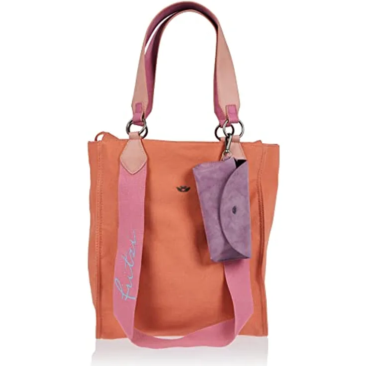 Fritzi aus Preußen Izzy02, Canvas Shopper Tasche 32 cm x 11 cm x 38.5 cm, 100% Baumwolle, orange
