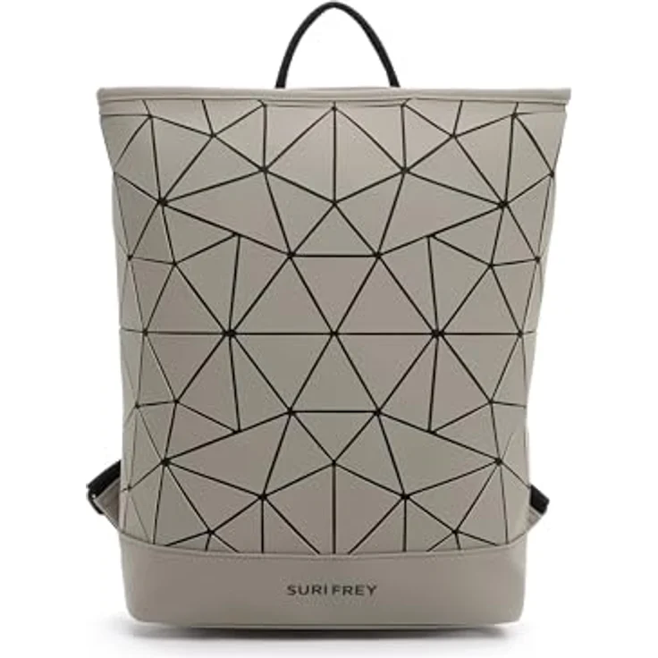 SURI FREY Freizeitrucksack Jessy-Lu, stylisches Design mit geometrischem Muster, Laptopfach und bequemer Rückenpolsterung – Bild 1