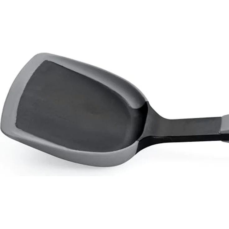 Woll Cook-It Wok-Wender mit flexibler Silikonlippe, 11 cm breit, 32.5 cm lang, grau, hitzebeständig bis 220°, spülmaschinenfest – Bild 3