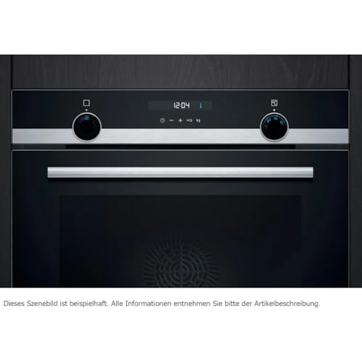 Siemens iQ500 HB537GES3 Einbaubackofen, Edelstahl/Schwarz, 71 Liter, Hydrolyse, Teleskopauszug, 10 automatische Kochprogramme – Bild 2