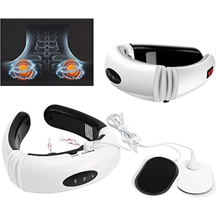 NACKY EMS Nackenmassagegerät Nacken Massage Massagegerät Vibration Wärmefunktion 16 Stufen – Bild 3