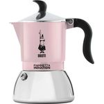 BIALETTI Espressokocher Fiammetta Induktion 4T, limitierte Kollektion in zartem Rosa, induktionsgeeignet