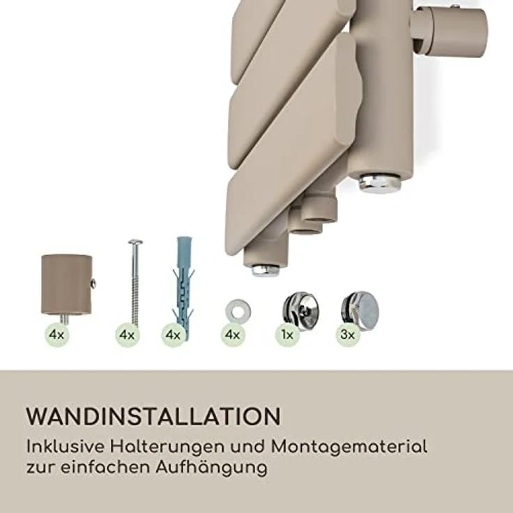 Blumfeldt Badheizkörper, Design Heizkörper Flach, 355 W Vertikal Heizkörper mit Thermostat, für Badezimmer & Wohnzimmer – Bild 4