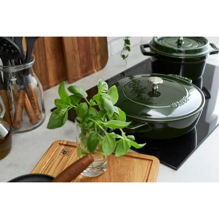 Staub 40511-479-0 Bräter mit Chistera, Gusseisen, basilikum, 24 cm – Bild 10